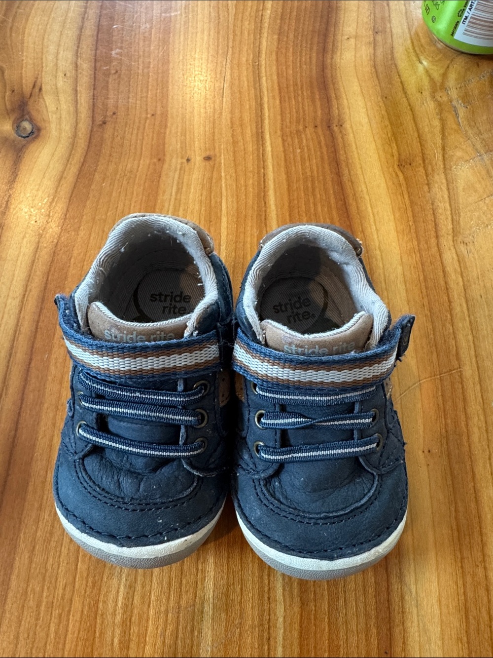 Stride Rite Navy and Cream Toddler Sneakers